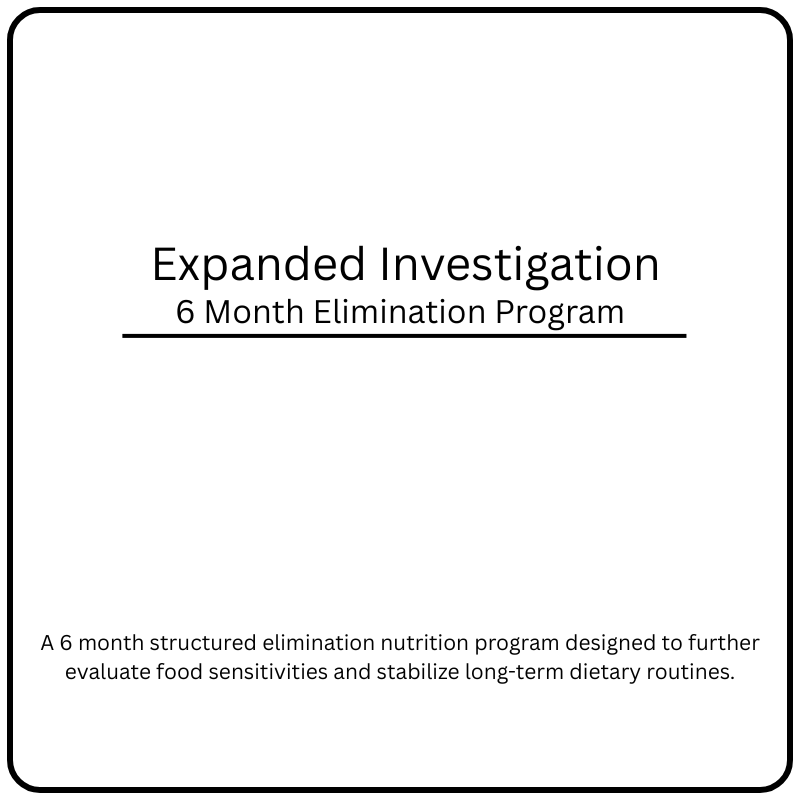 Stabilization: 6 Month Elimination Trial