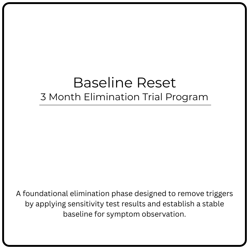 Baseline Reset: 3 Month Elimination Trial