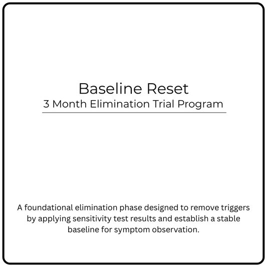 Baseline Reset: 3 Month Elimination Trial