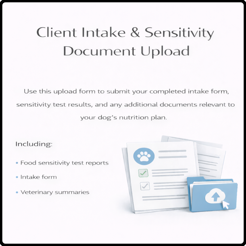 Client Intake & Sensitivity Document Upload/ All other forms