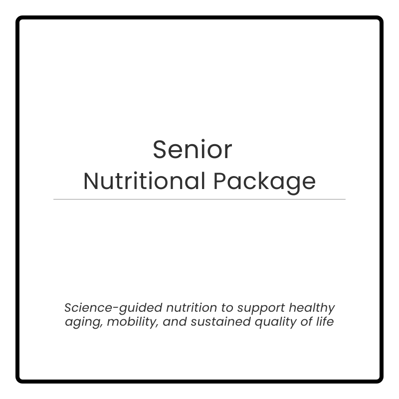 Senior Life Stage Nutritional Package/ 30 Day